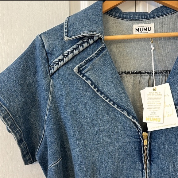 MUMU | OUTLAW DRESS IN TIDE - Picture 4 of 11